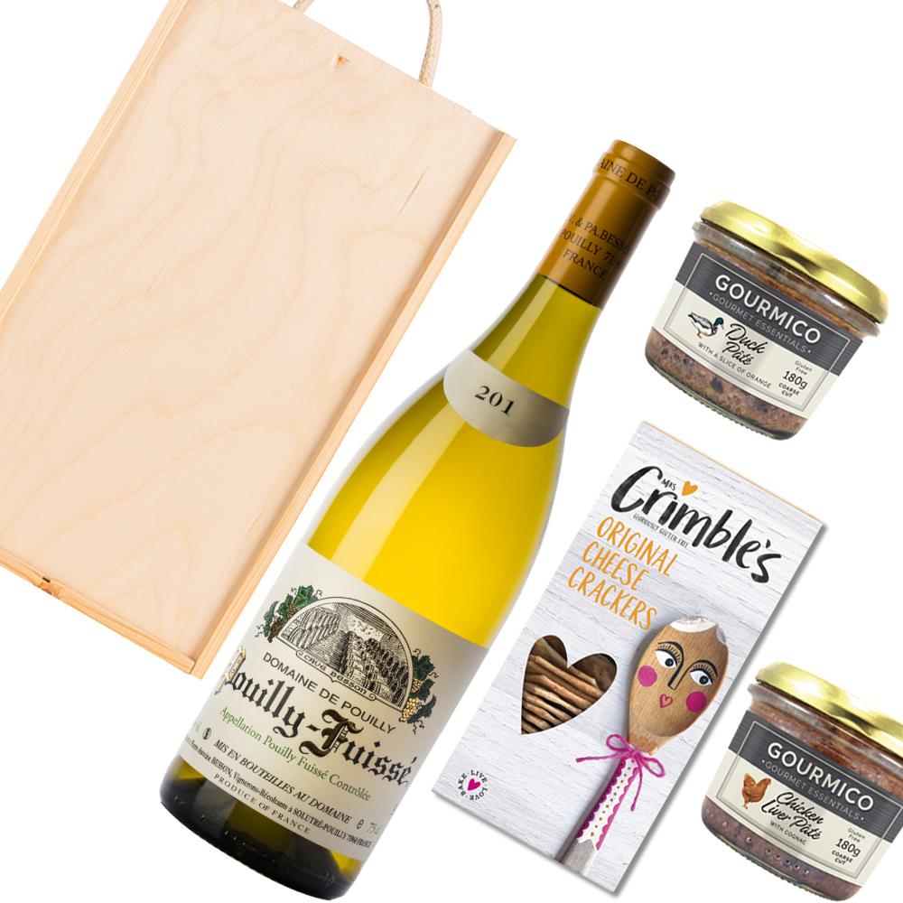 Domaine de Pouilly Pouilly-Fuisse 70cl And Pate Gift Box